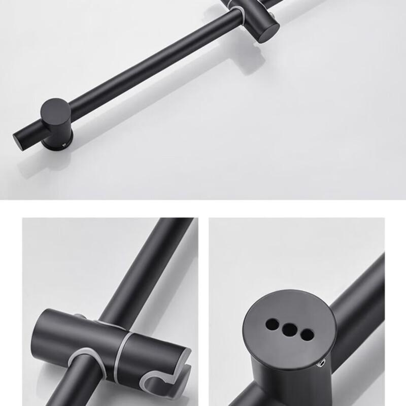 TLXT Premium Black Wall-Mounted Shower Faucet System