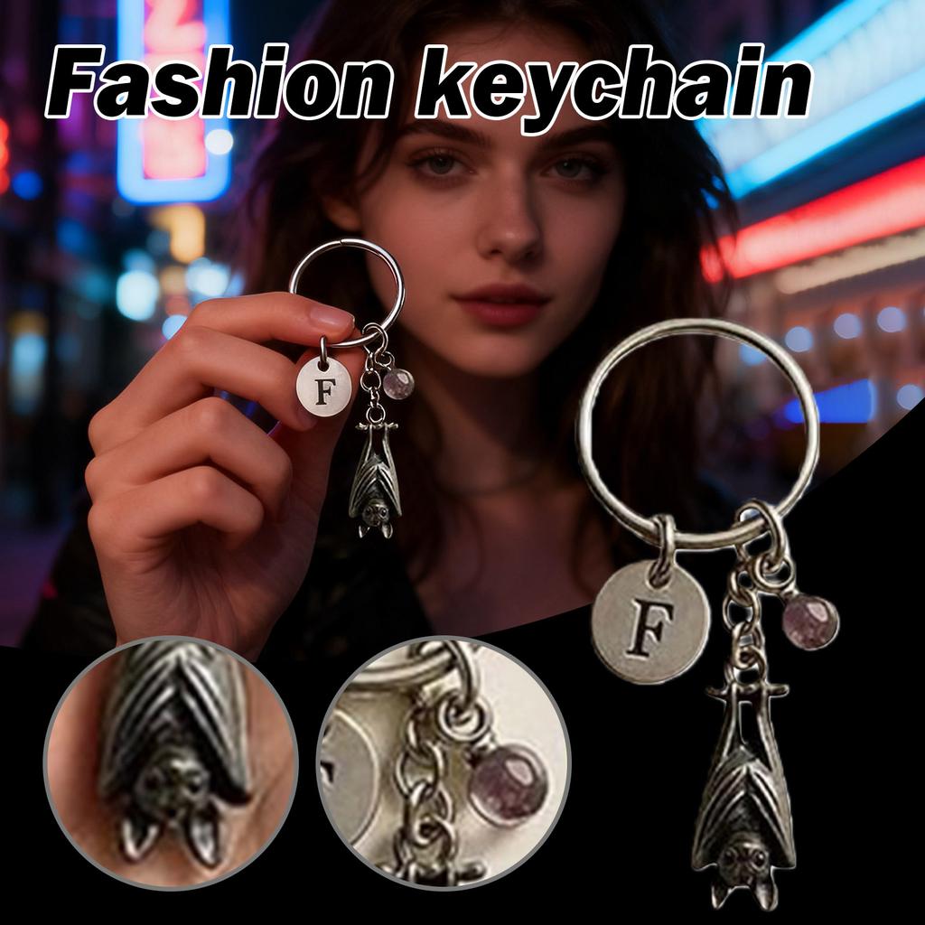 Inspirational Keychain,Metal Charm With Crystal Pendant,Encouragement Gift For Anxiety Relief