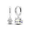 Vendita Calda Orecchino a Cerchio in Argento 925 per Donna Geometria Cuore Piuma Gatto Pendientes Gioielli alla Moda