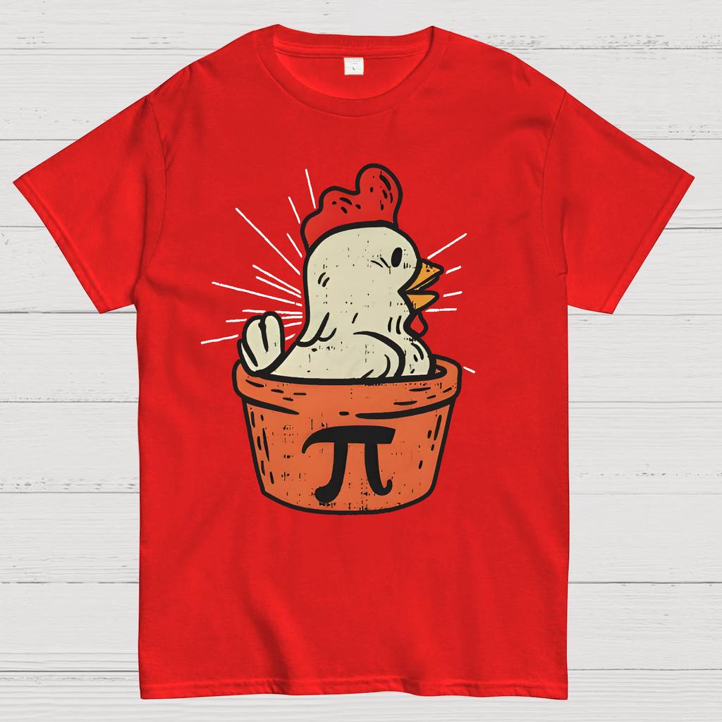 Funny Chicken Pot Pi Cotton Summer Casual Cool Loose T-Shirt