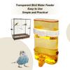 Bird Water Feeder Leakproof Bird Feeder Automatic Drinking Fountain Large Wren Starling Feeder Clear Bird Feeder Pet Accessories