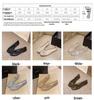 Korean-Style Low-Cut Crystal Flat Sandals & Slip-On Jelly Shoes with Square Toe