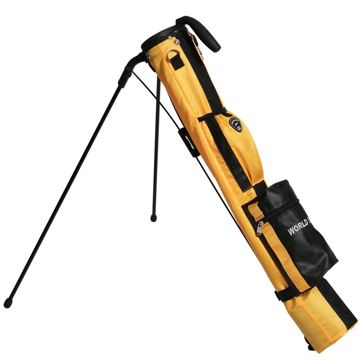 

Сумка Club Ultra 17 с большим капюшоном и самораскладывающийся чехол WORLD EAGLE, Легкий, 980г, Цвета, Вместимость, Карманы, Для начинающих, WE-SSCC01-7, Желтый,