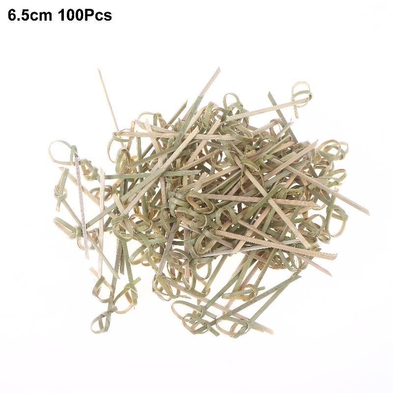 

Barbeque Essentials, 100/200-Pack Bamboo Knot Skewers with Cocktail Pick Function