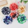 Vibrant Ethnic Tie-Dye Peony Hair Clip & Brooch