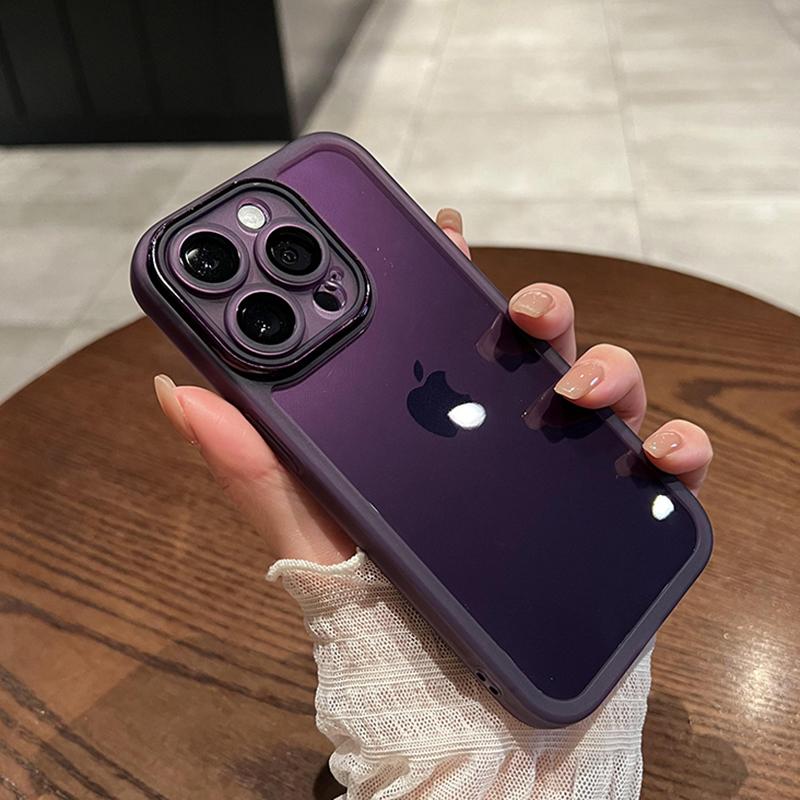 Clear Lens Film Protection Case For Iphone 14 Pro Max Case Silicone \Nshockproof Phone Case For Iphone 11 12 13 Pro Max Back Cover