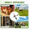 Household Farming Grass Shredder Knife Blades,12mm Hole Diameter with 12 Mounting Holes, Improves Grass Shredding and Chopping Efficiency (12 Kits)