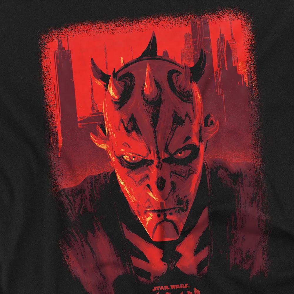 Star Wars: Maul-Shadow Lord Unisex Adult Red City Poster T-Shirt