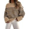 Herbst Winter Vintage Warm halten Strickpullover für Frauen Übergroßer Pullover Einfarbig Verdickter Pullover Strickwaren