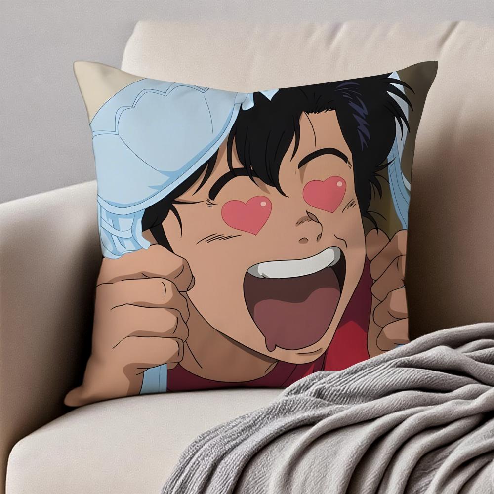 Fashion CCity Hunter SShinjuku Private Eyes Cushion Cover Pillowcase Antidustmite Invisible Zipper Short Plush Sofa Cushion