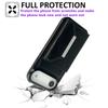 For iPhone Air Case Card Bag Kickstand TPU+PU Phone Cover