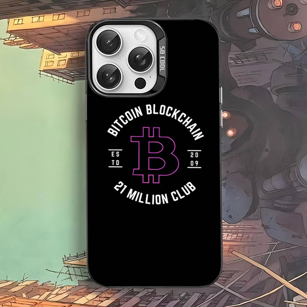 Bitcoin Color Phone Case For IPhone 17 16 15 14 13 12 11 Pro Max Plus Pro Shell