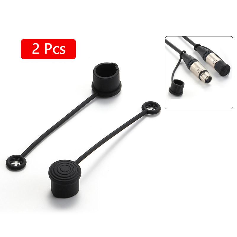 2 Pezzi Coperchio Antipolvere in Silicone Per Spine di Alimentazione Audio di Rete Connettori Speaker Xlr 6.35Mm Tappo Protettivo Impermeabile