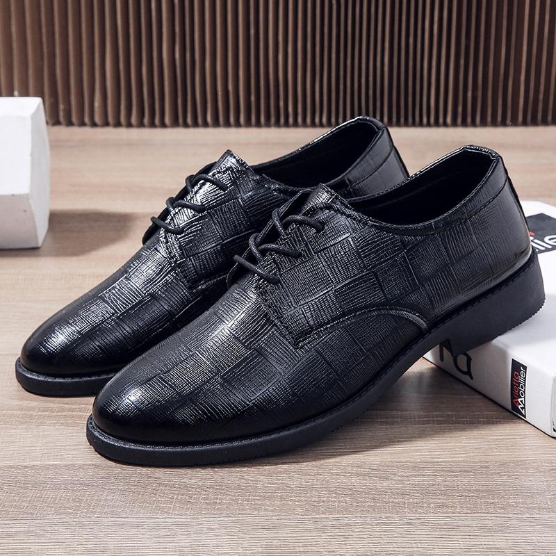 

Мужские кожаные туфли с дышащей мягкой подошвой, повседневная обувь из мягкой кожи, британская деловая мужская обувь, повседневная мужская кожаная обувь 45