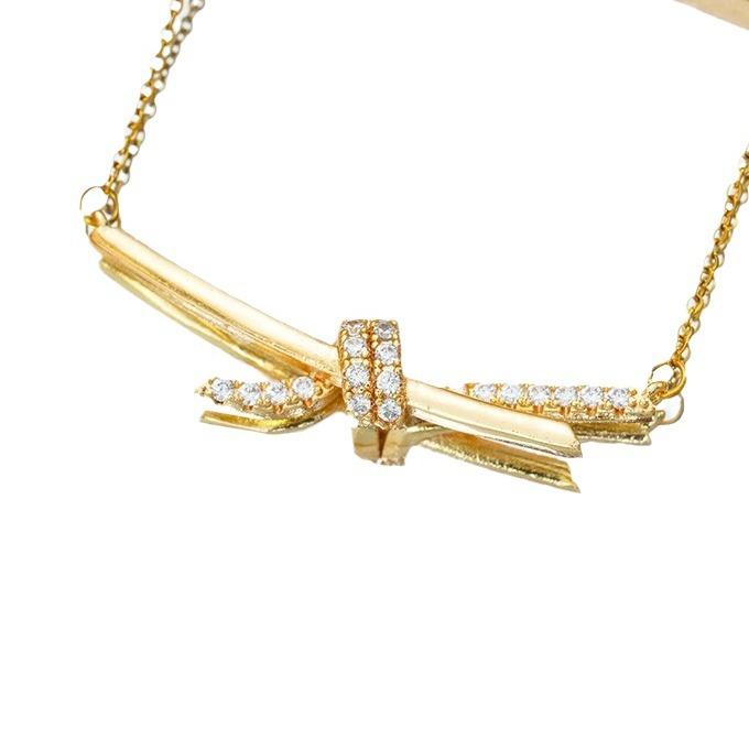 Knotted Necklace for Women, Best Selling Collarbone Chain Light Luxury Jewelry