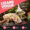Adjustable Lizard Polka Dot Skirt Elastic Strap Small Pet Hat Soft Reptile Pet Clothing  Walking