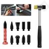 Rubber Hammer Paintless Dent Repair Kit Metal Tap Down Pen Body Panel Dent Removal Car Body Repair