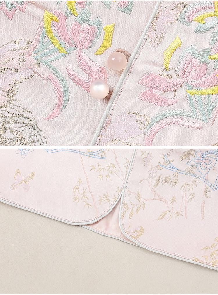 2026 Spring Autumn Women's Jacquard Embroidered Chinese Style Vest with Frog Buttons