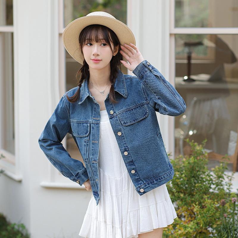 Retro Denim Oversize Jacket - Spring/Autumn HK Style Korean Slim Fit Vest
