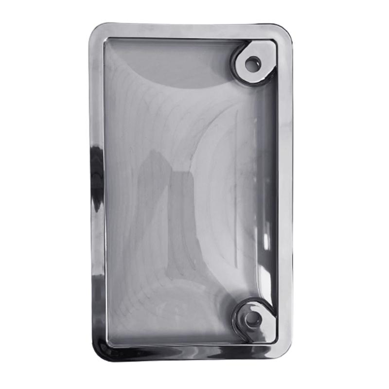 Stainless License Plate Frame Motorcycle License Plate Holders for Front & Rear 2 Holes Universal License Plate Cover