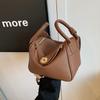 Autumn new high-end lychee pattern lock single shoulder oblique span trendy women's bag