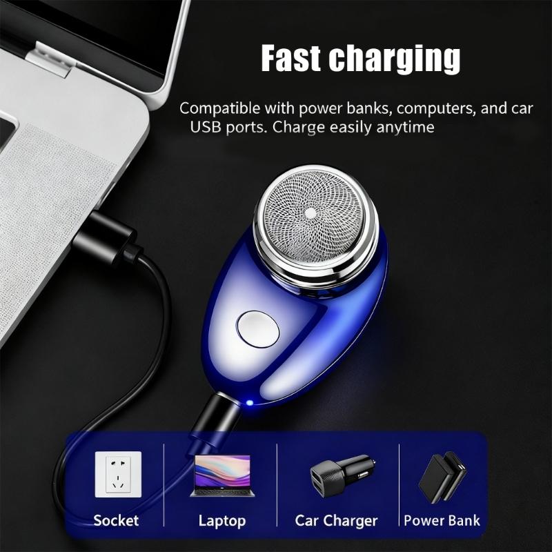 Pocket Size Electric Men Shaver Wet Dry Trimmer Shaving Machine Portable Detachable Washable Head Beard Razors Enduring