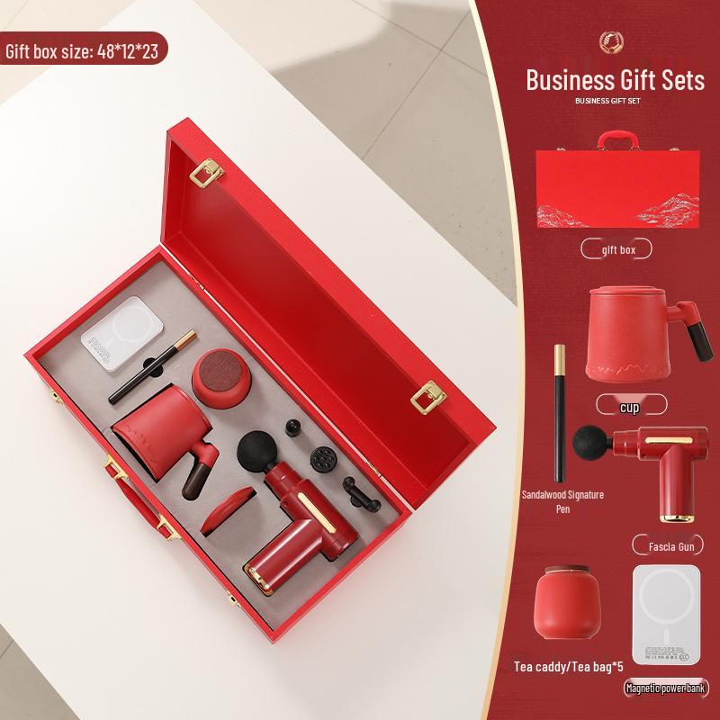 High-End Logo Tea Set for Company Meetings & Corporate Gifts