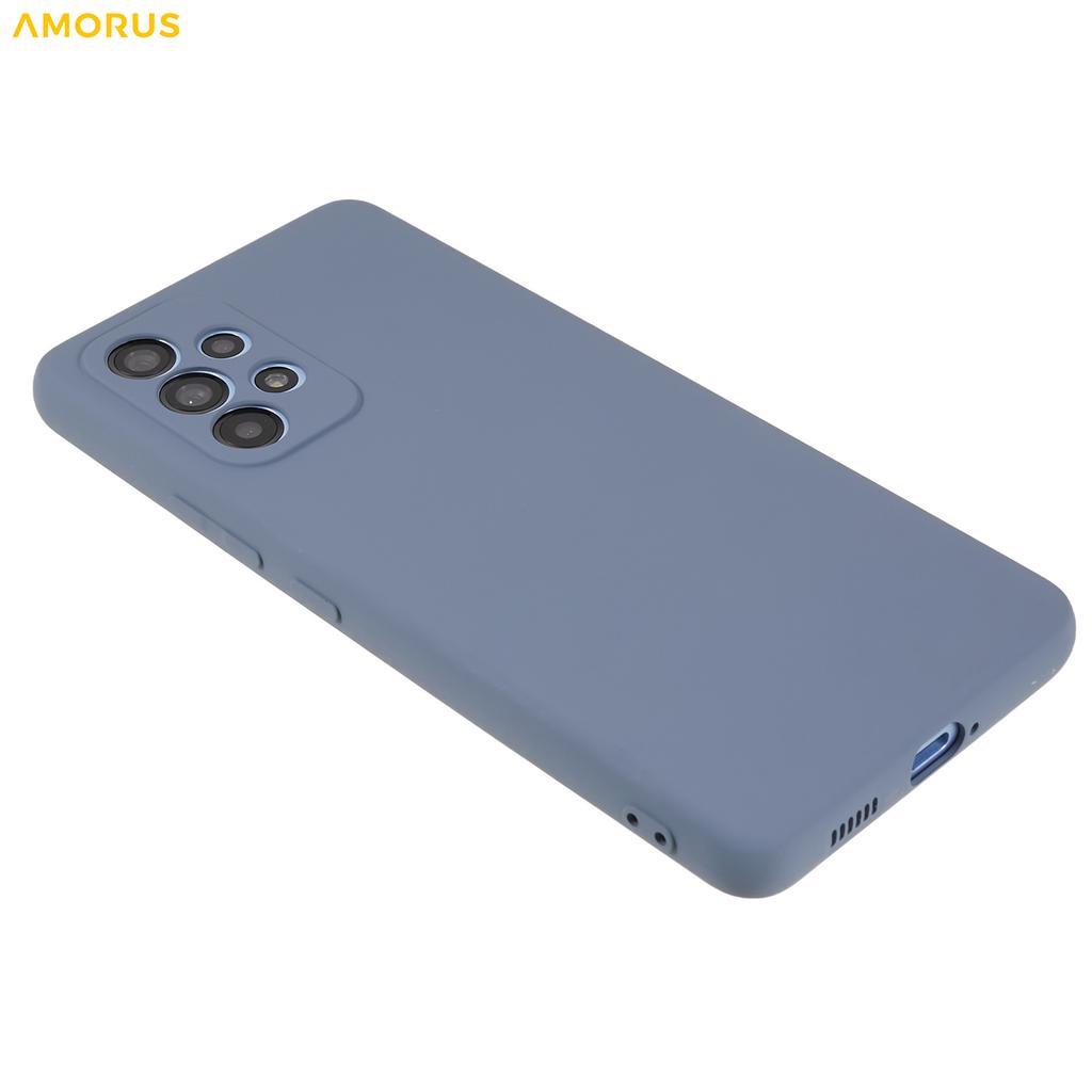 AMORUS For Samsung Galaxy A53 5G Case Precise Cutouts TPU Fiber Lining Shockproof Phone Cover