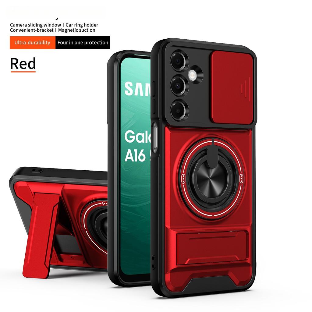 Für Samsung Galaxy A23 A24 A25 A26 A17 F17 A13 A14 A15 A16 A05S A06 A32 Luxuriöse Handyhülle mit drehbarem magnetischen Ringhalter aus Kunststoff