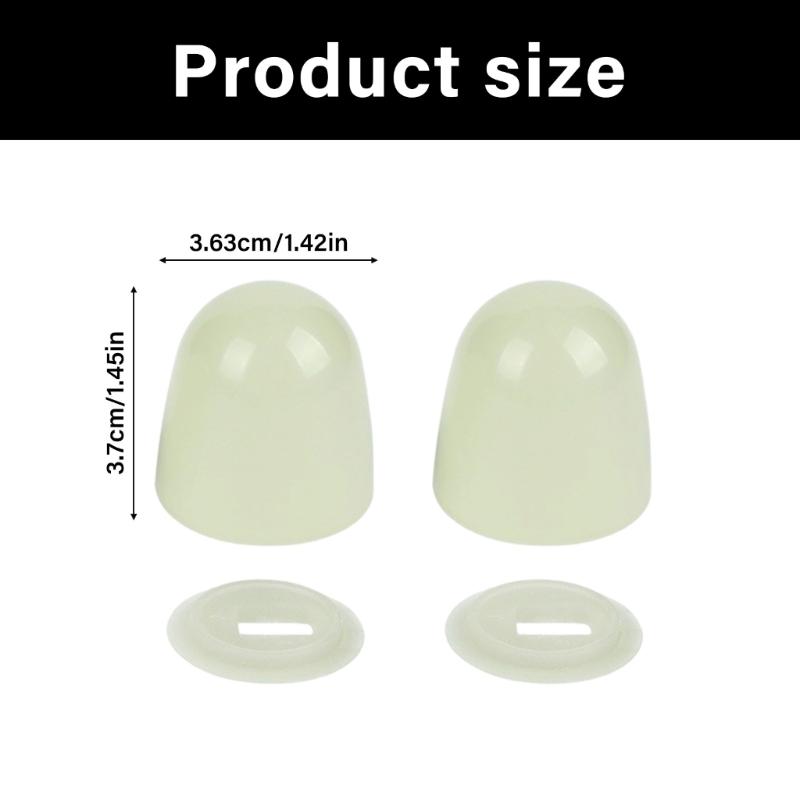 2/4Pcs Toilet Accessories Decorative Cover Luminously Bolt Covers Screw Caps Toilet Anchors Screw Caps for Home Toilet