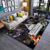 Monster Trucks Motiv Teppich Rutschfester Teppich geeignet für Wohnzimmer- und Schlafzimmer-Sofas.