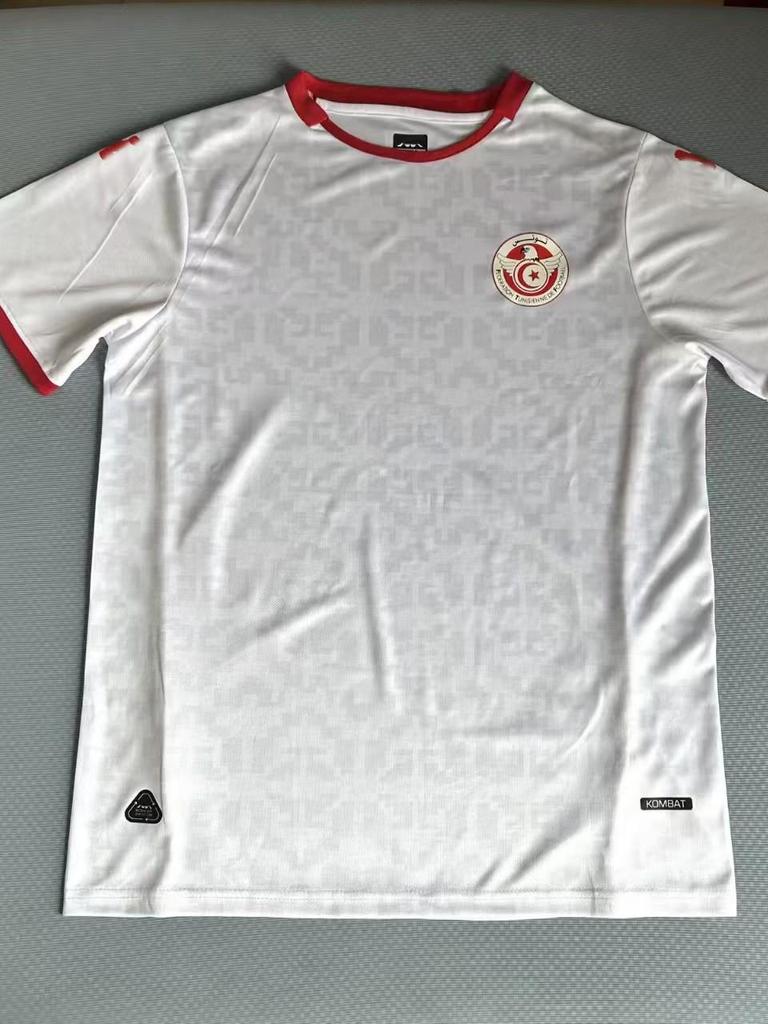 2526 Versiune Fan Tunisia: Tricou cu mânecă scurtă, cu uscare rapidă și respirabil, pentru Acasă, Deplasare, A Doua Deplasare și Antrenament