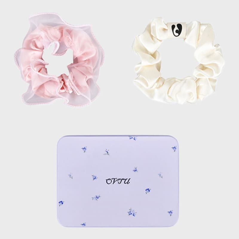 OVT-U Soft Satin Scrunchie Set_4 colors