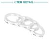 ACROPIX Hub Center Ring 72.6-57.1 Mm Silver Tone 4 Pieces