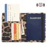 Chic Blocking Passport Cover with Soft PU Leather and Bandage for Women and Girl