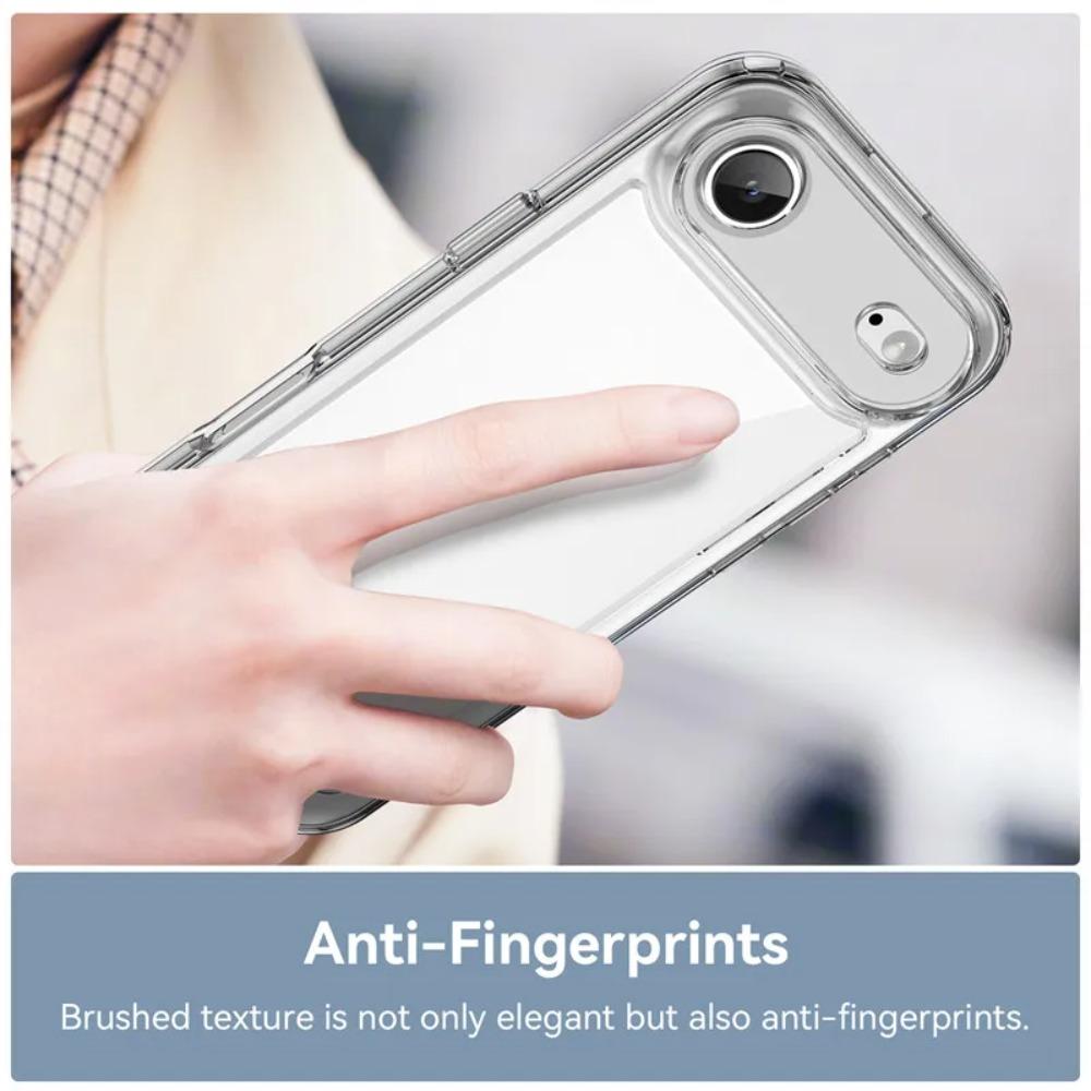 Fashion Clear PC+TPU Soft Silicon Phone Case for IPhone 17 Air 16 15 14 Plus 13 12 11 Pro Max Bumper Anti-Drop Protect Cover