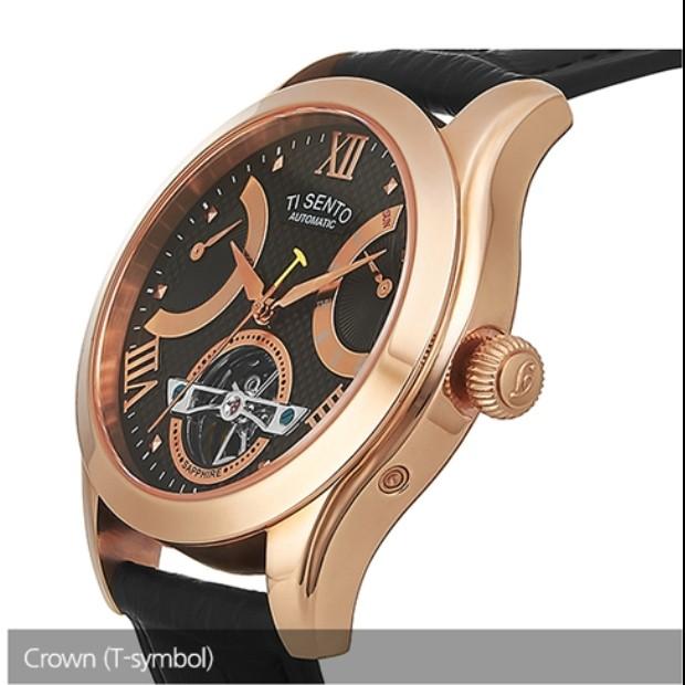 [TISSENTO] TISSENTO Men's Automatic Skeleton Leather Watch TS50091