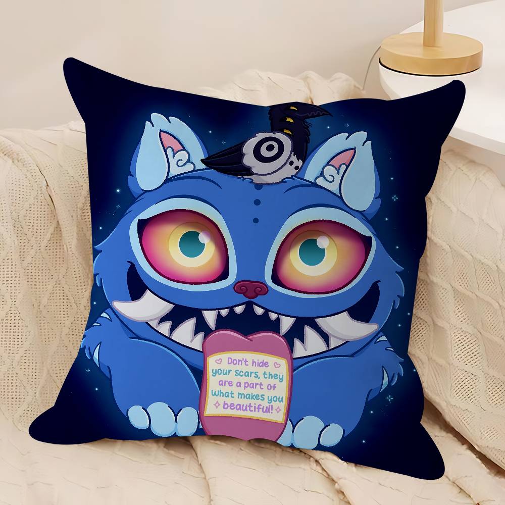 KPop Dämonenjäger Birrd S-Sussie Kissenbezug Kissenbezug Polsterung Sofa Dekokissen Heimdekor Kissenbezug