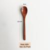 Camphor Wood Japanese Spoon Set: Long Handle, Solid Wood for Soup, Rice, Tea, and Seasoning.
