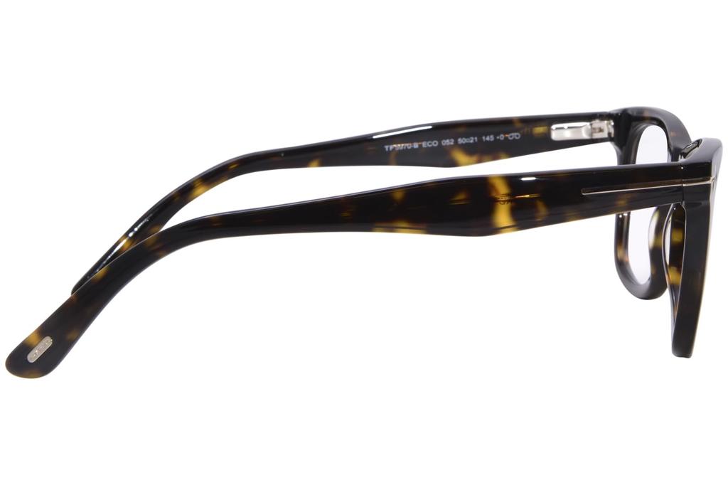 Tom Ford 50mm Sunglasses with Blue Light Filtering Lenses for Men and Made in Italy Dark TF5970-B Clip-on Women, (052 Havana)