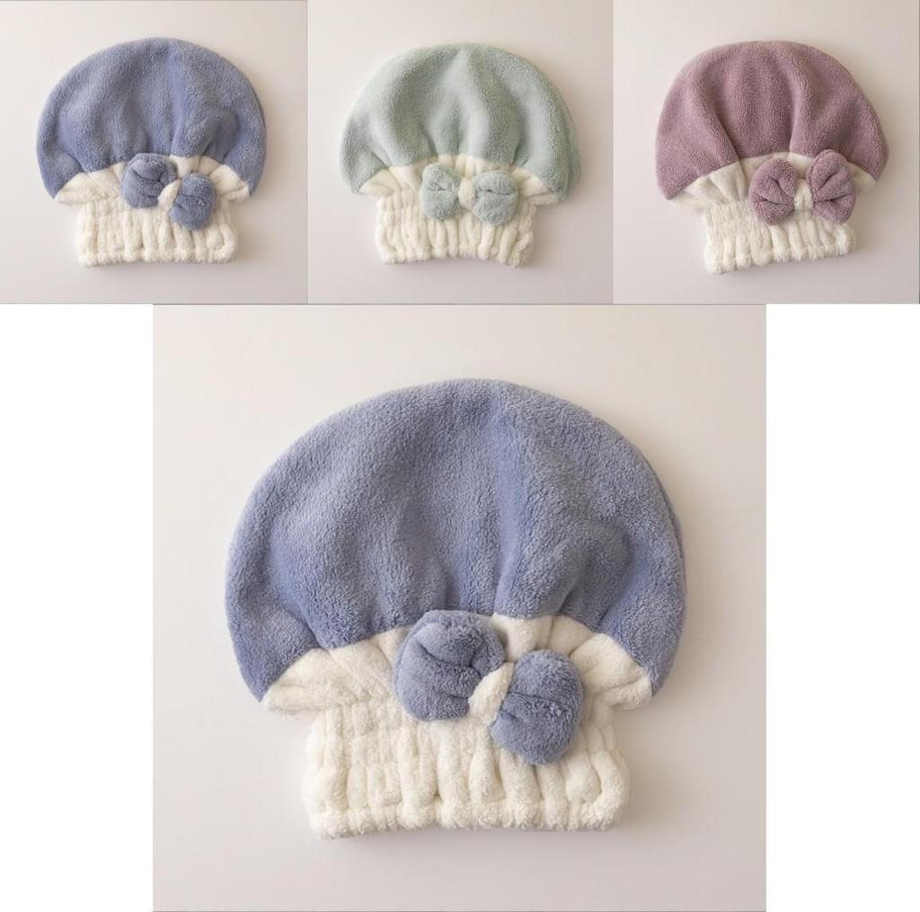 Coral Fleece Drying Cap For Women With Absorbent Fastdrying Function For Home Use