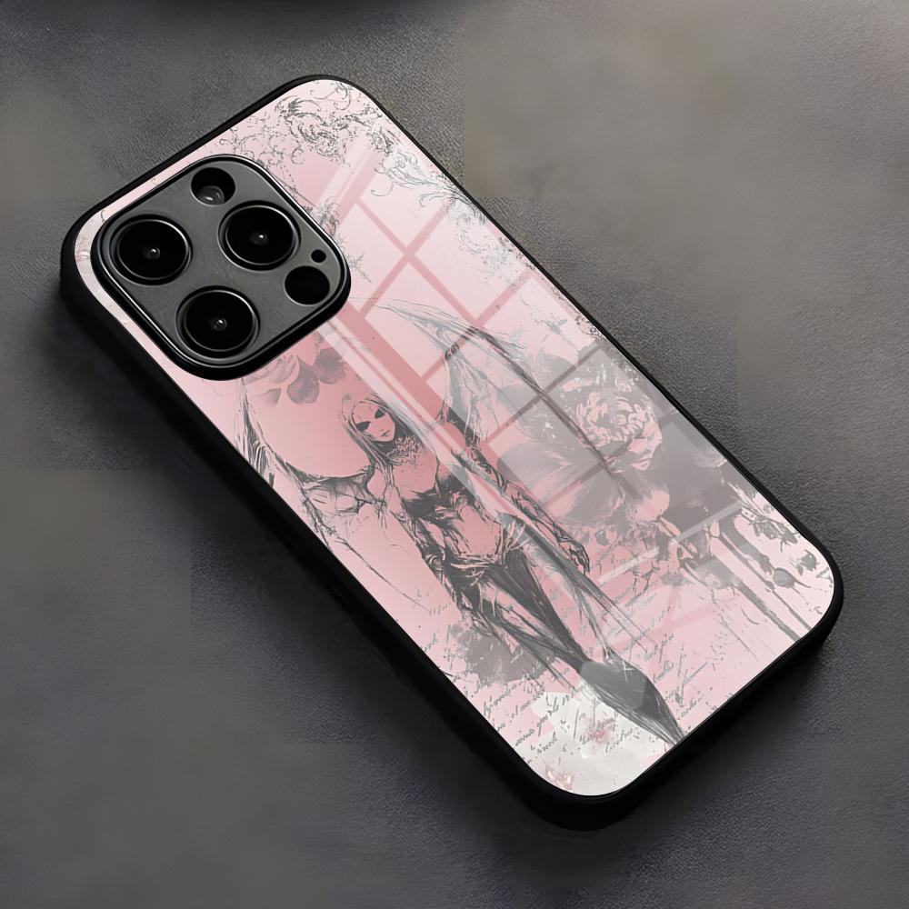 

Clmj Punk Cool Angel Phone Case For IPhone 17 Pro Max 16 15 14 Pro Max 13 11 X Xs Xr 8 7Plus Silicone Cover iPhone 15