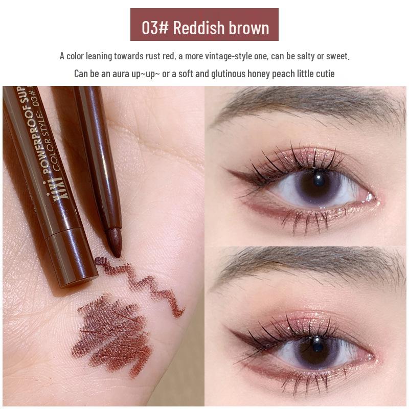 xixi Long-lasting Eyeliner Gel Pencil for Beginners - Brown/Black, Single-ended, Affordable