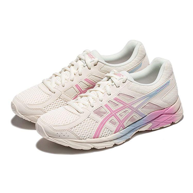 Asics Gel-Contend 4 Comfortable Sports Fabric Synthetic Leather Low-Top Running Shoes Women sneaker Light-Pink T8D9Q-110