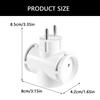 Compactly Eu Plugs Adapter Converts Single Outlet to Triples Socket Travel Plugs for International Travel 16A Expander