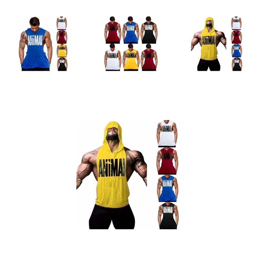 Premium Quality Men Gym Bodybuilding Stringer Clothing Hoodie Tank Muscle Shirt Vest Tops