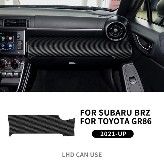 Real Soft Carbon Fiber Interior Trim For Subaru BRZ Toyota GR86 2025 2025 2025 2025 Car Center Console Decorative Sticker
