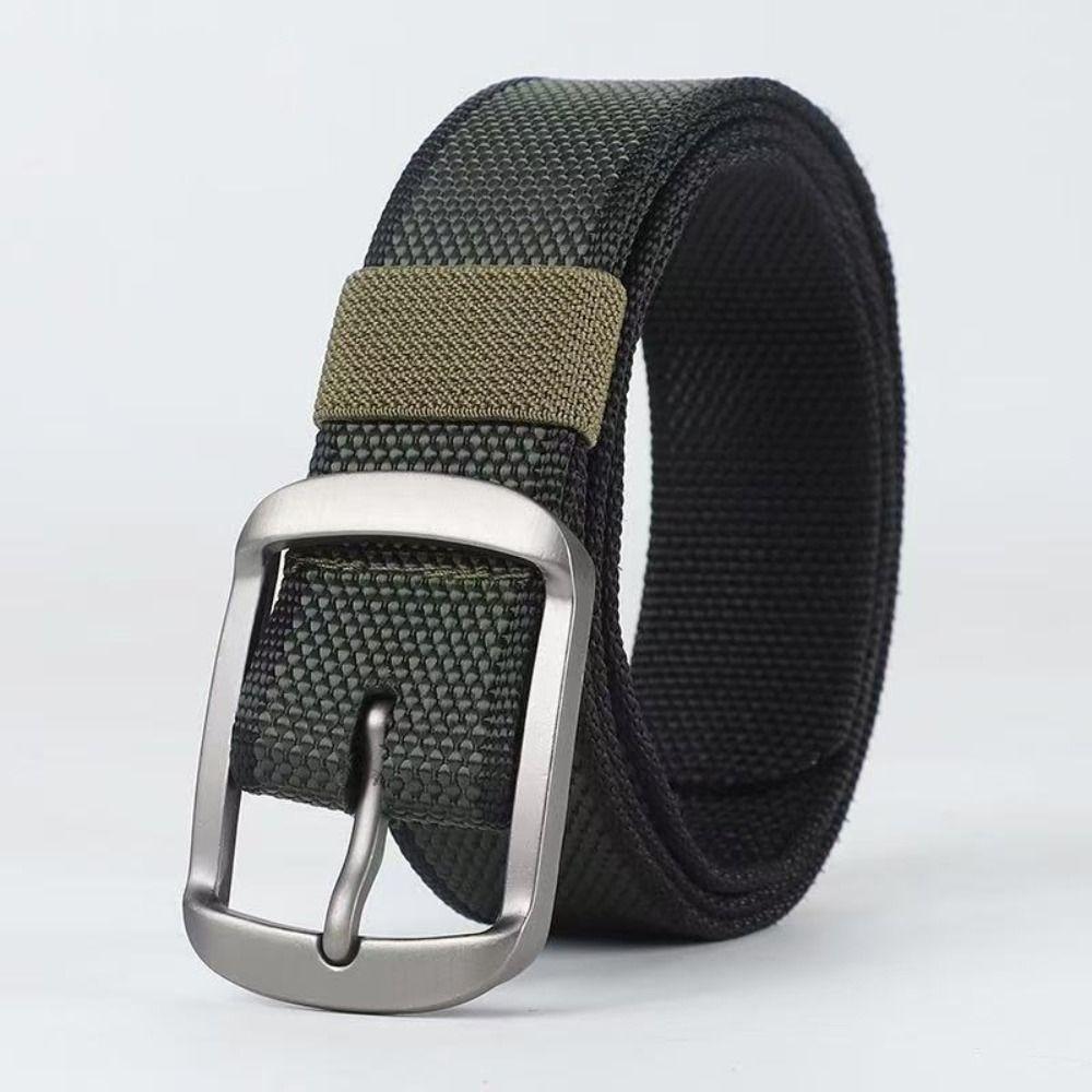 3.5cm Wide Woven Strap Belt 120cm Length Casual Belt For Men Adjustable Waist Belt  For Jeans