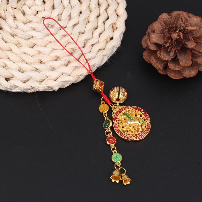 2026 Year Of The Horse Wall Hanging Ornament Chinese New Year Lucky Decoration Accessories Housewarming Small Pendant Gifts