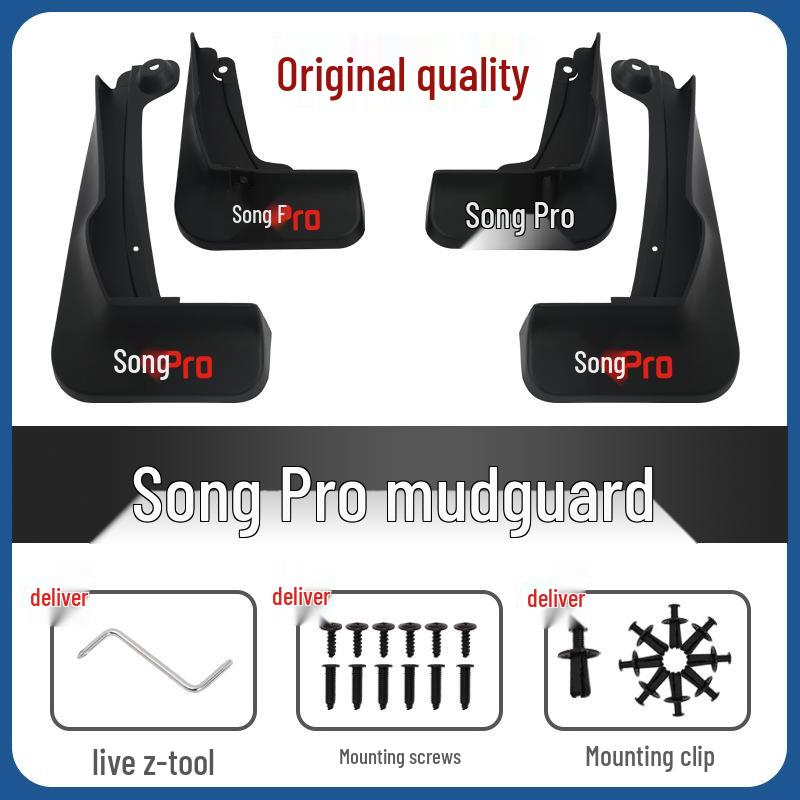 

Брызговики BYD Song Pro и аксессуары с логотипом автомобиля на заказ 2021-2022 Song Pro 2nd Gen